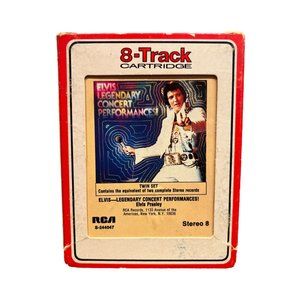 Elvis Presley Elvis Legendary Concert Performance 8-Track Cartridge W Sleeve EUC